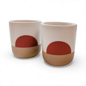 Set of Two Ceramic Teacups